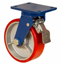 Колесо большегрузное поворотное  с тормозом 75 мм - SCpb 93