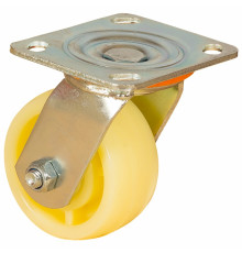 Колесо большегрузное, нейлоновое, поворотное, с площадкой, с шарикоподшипником 100 мм (Scdn 42)